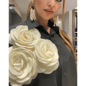 Camisa botones Maxi Flores