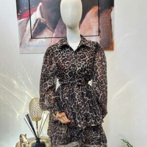 Vestido estampado animal print